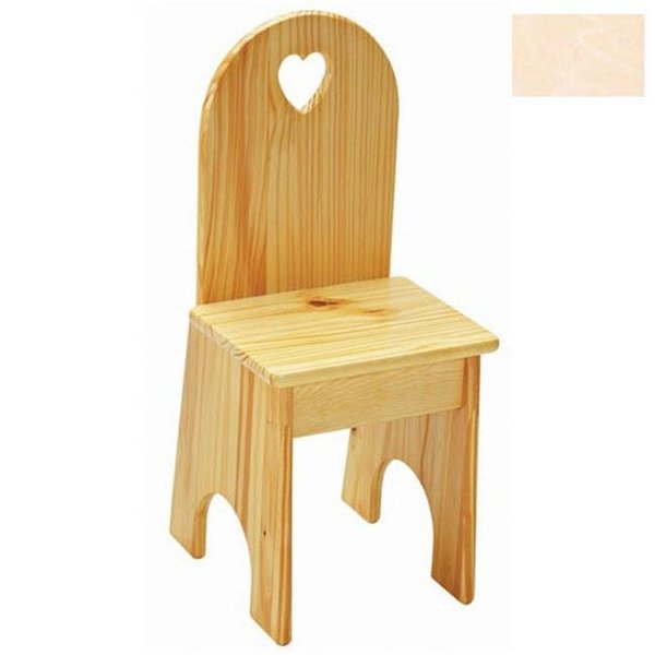 Little Colorado Little Colorado 022UNFHT Solid Back Heart Kids Chair 022UNFHT